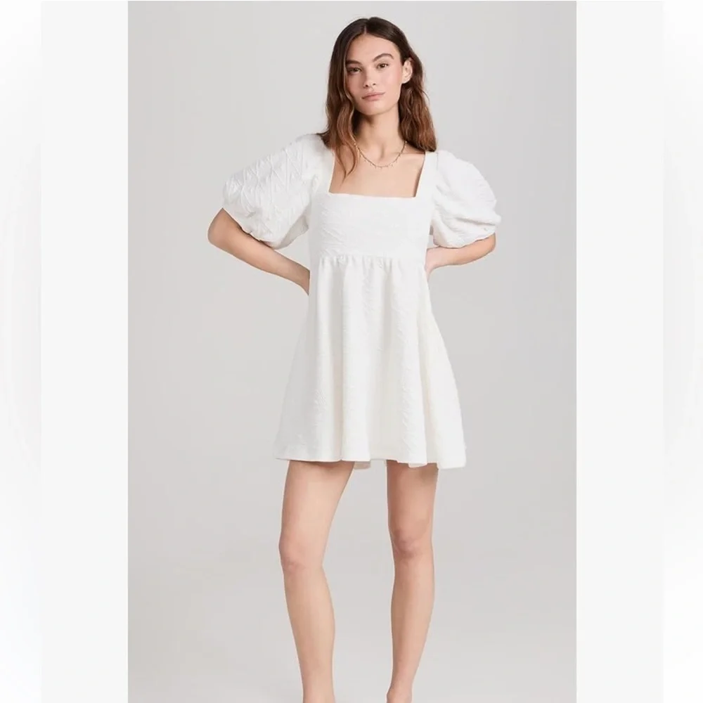 Free People Violet Mini Ivory Dress Size Small